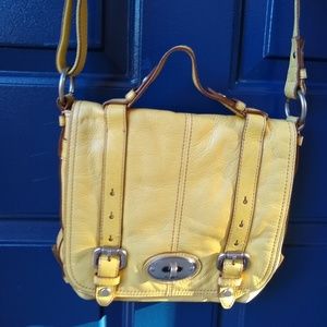 Fossil Yellow Crossbody Bag